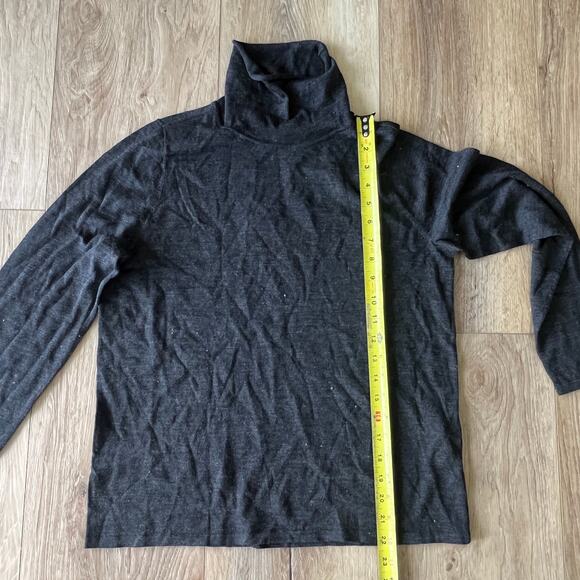 EILEEN FISHER Women's Fine Merino Turtleneck Top in Regenerative Wool Size M - Picture 6 of 11